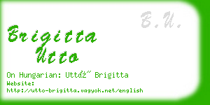 brigitta utto business card